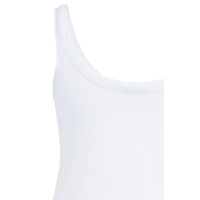YAYA Singlet with mesh edge pure white