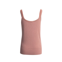 YAYA Singlet with mesh edge burlwood pink