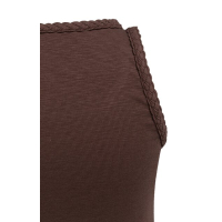 YAYA Singlet met gevlochten rand aubergine purple