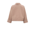 YAYA Heavy weight satin short oversized jacket, dusty pink