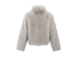 YAYA Faux fur jacket, light grey