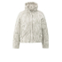 YAYA Short printed padded nylon jacket, brown