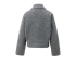 YAYA Short oversized boucle jacket, black oyster melange