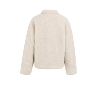 YAYA Teddy jacket with chest pocket grey melange