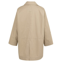 YAYA Oversized cotton jacket sandstone beige