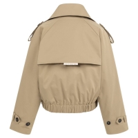 YAYA Short trenchcoat bomber jacket khaki green