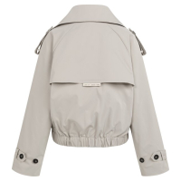 YAYA Short trenchcoat bomber jacket slate grey