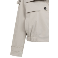 YAYA Short trenchcoat bomber jacket slate grey