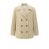 YAYA Soft woven short coat, greenish sand beige