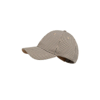 YAYA Pet met geweven ruitpatroon beige dessin