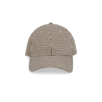 YAYA Pet met geweven ruitpatroon beige dessin