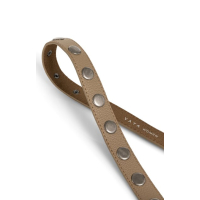 YAYA Studded leather belt khaki green