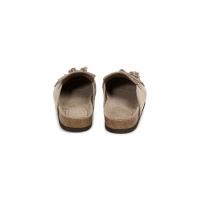 YAYA Suede boat shoes with tassels washed brown