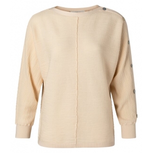 YAYA Textured sweater with buttons pale peach YAYA Textured sweater with buttons pale peach
