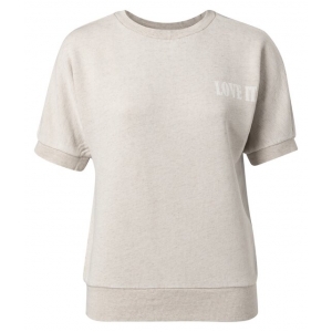 YAYA Sweatshirt with short sleeves and quote pebble YAYA Sweatshirt with short sleeves and quote pebble