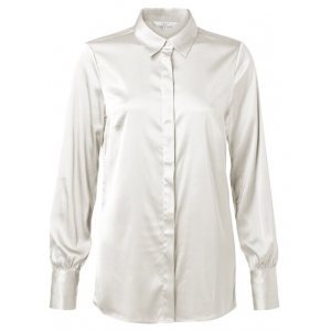YAYA satin stretch shirt tofu YAYA satin stretch shirt tofu