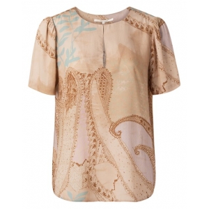 YAYA Top printed shortsleeve faded rose dessin YAYA Top printed shortsleeve faded rose dessin