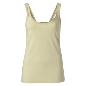 YAYA cotton singlet with split elastic straps YAYA cotton singlet with split elastic straps