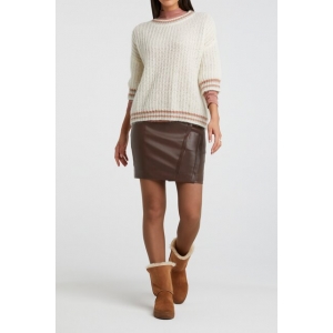 YAYA PU mini skirt brownie YAYA PU mini skirt brownie