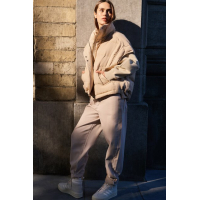 YAYA High waist beige jeans oxford tan brown