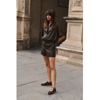 YAYA Blousejack met gecoate afwerking delicioso brown