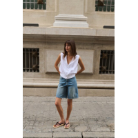 YAYA Mouwloze blouse met plooien en stretchzoom