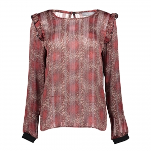 GEISHA TOP WITH LUREX AND RUFFLES GEISHA TOP WITH LUREX AND RUFFLES