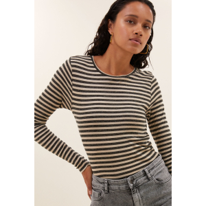 By-Bar basic ls stripe top