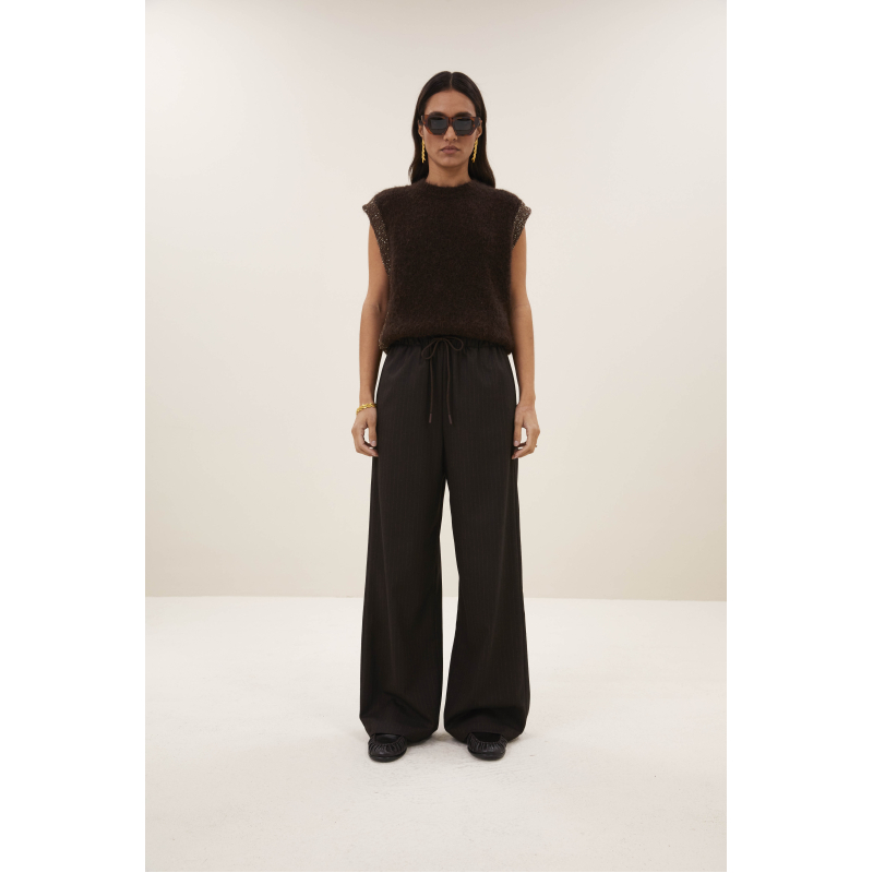 By-bar pelle pinstripe pants