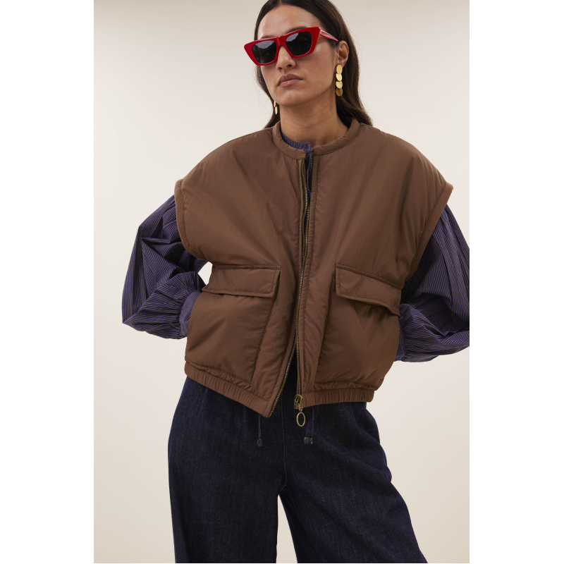 By-bar gio sleeveless jacket 