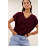 By-bar sil v-neck pullover