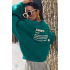 By-bar bibi dictionary big sweater, peacock green