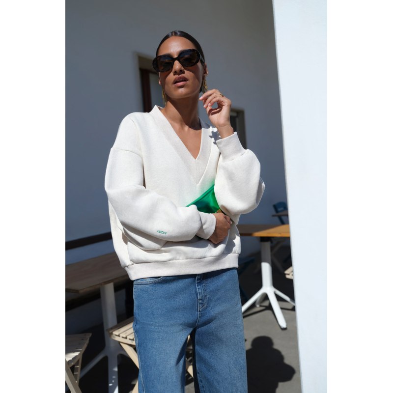 By-bar momo sweater, oyster melee