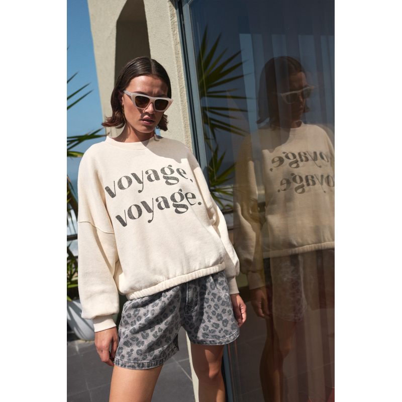 By-bar malyn voyage sweater, oyster melee