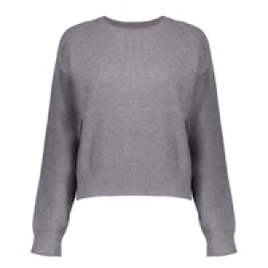 Geisha pull round neck, grey melange