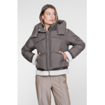 Geisha jacket short with teddy brown