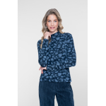 Geisha top turtle AOP rhinestones