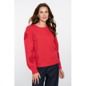 Geisha Sweater red flowers