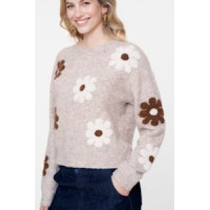 Geisha pull flowers, sand/browen/off-white