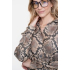 Geisha Blouse animal, black/sand