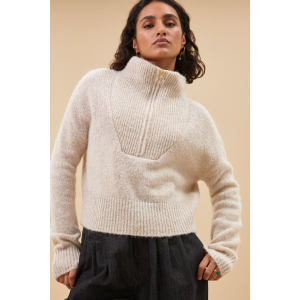 By-Bar boxy beau pullover, chalk