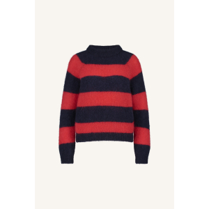 By-Bar sian stripe pullover, lipstick