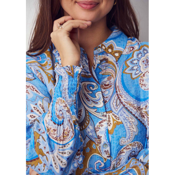 ISAY Lotta Smock Shirt-blauw