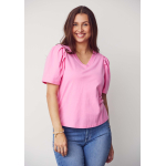 ISAY Tinni V-Neck T-Shirt - roze