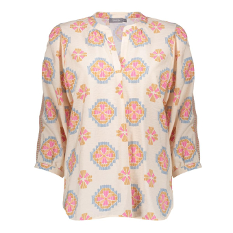 Geisha top, sand/pink