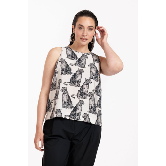 Studio Anneloes Ebony panther top