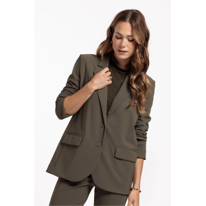 Studio Anneloes Camille bonded blazer - new army