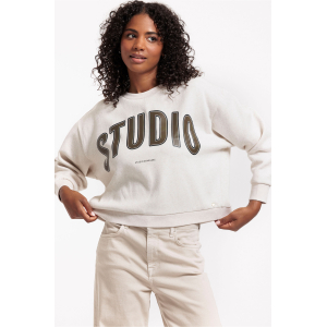 Studio Anneloes  Puck logo sweater - grey melange