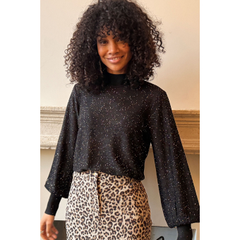 Studio Anneloes  Mireille sequins pullover - black