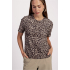 Studio Anneloes  Leopard travel Tee - latte/black